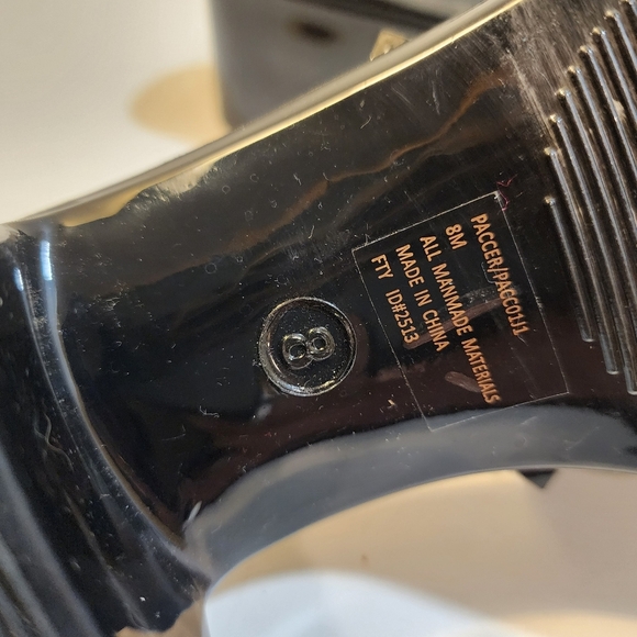 Madden Girl Paccer Slides Black Studded Chunky platform size 8 - Picture 6 of 13